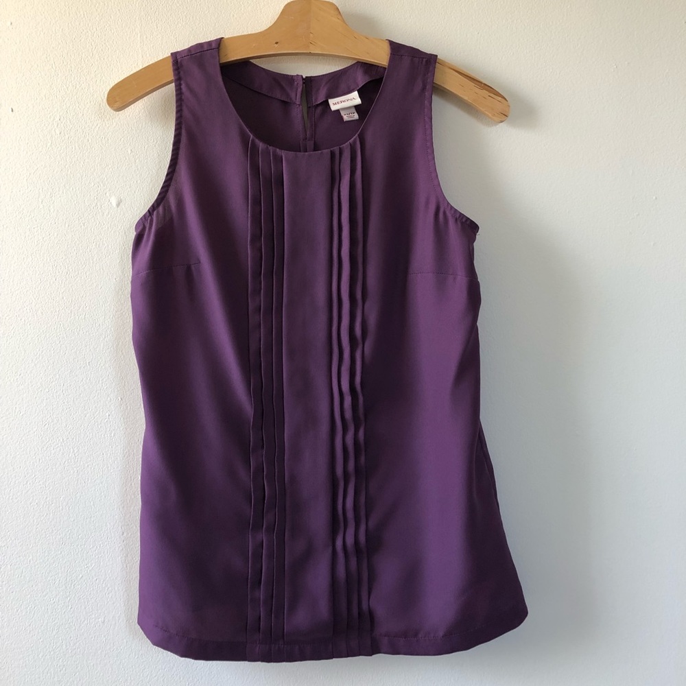 Merona Ruffle Front Sleeveless Blouse - Picture 2 of 6